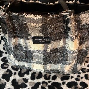 Black and Cream Women's Bag